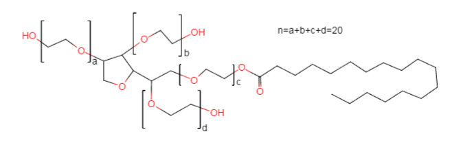 molecular formula of polysorbate 60